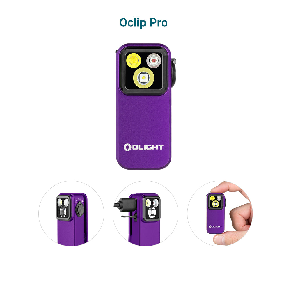 OLIGHT Oclip Pro EDC (Purple)