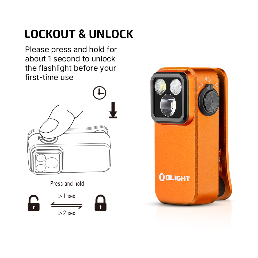 OLIGHT Oclip Pro EDC (Orange)