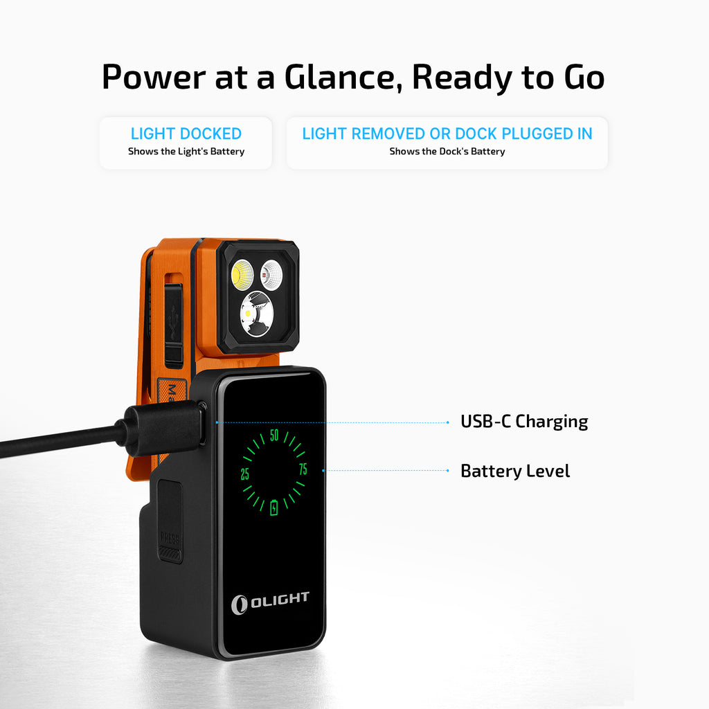 OLIGHT Oclip 2 Ultra & Premium Clip Flashlight (Amber Orange)