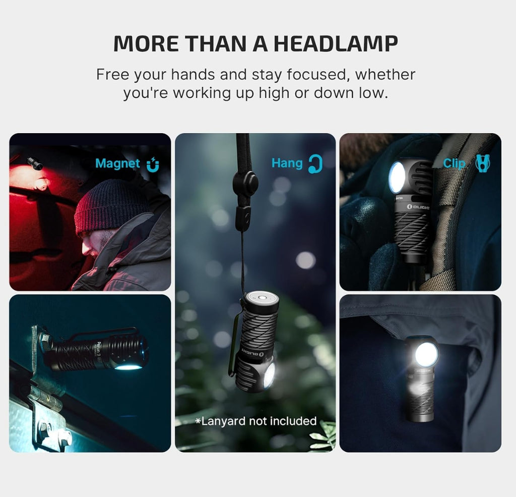 OLIGHT Perun 3 Mini Headlamp (Cool White 5700K~6700K, Black)