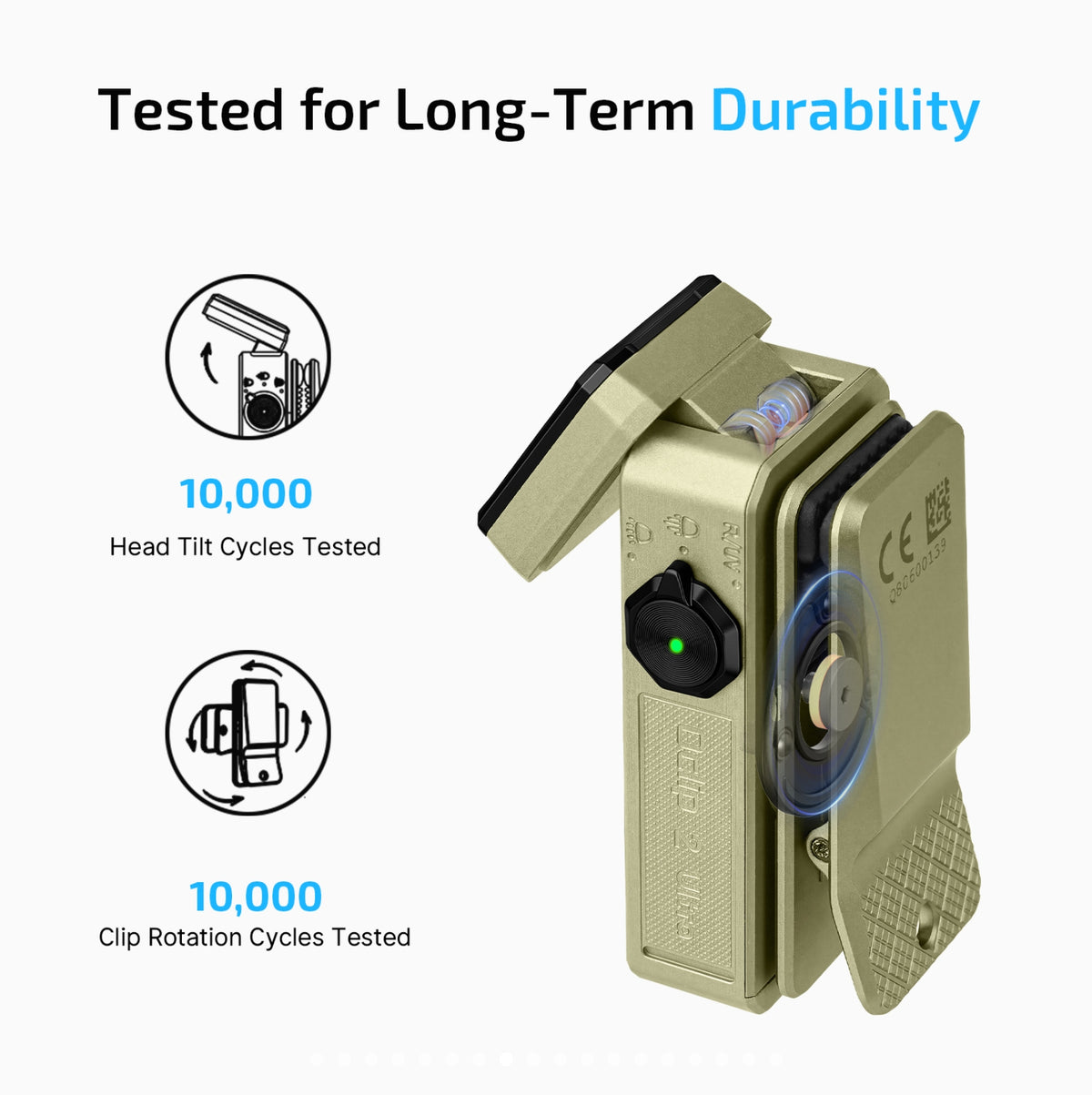OLIGHT Oclip 2 Ultra & Premium Clip Flashlight (Olive Green)