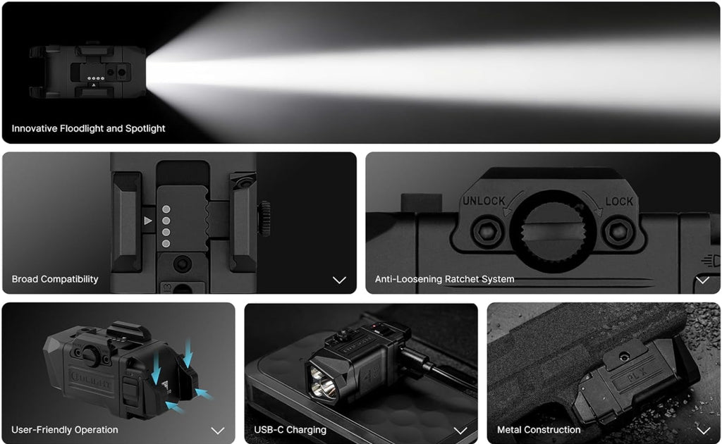 OLIGHT PL X Tactical Flashlight (Matte Black)
