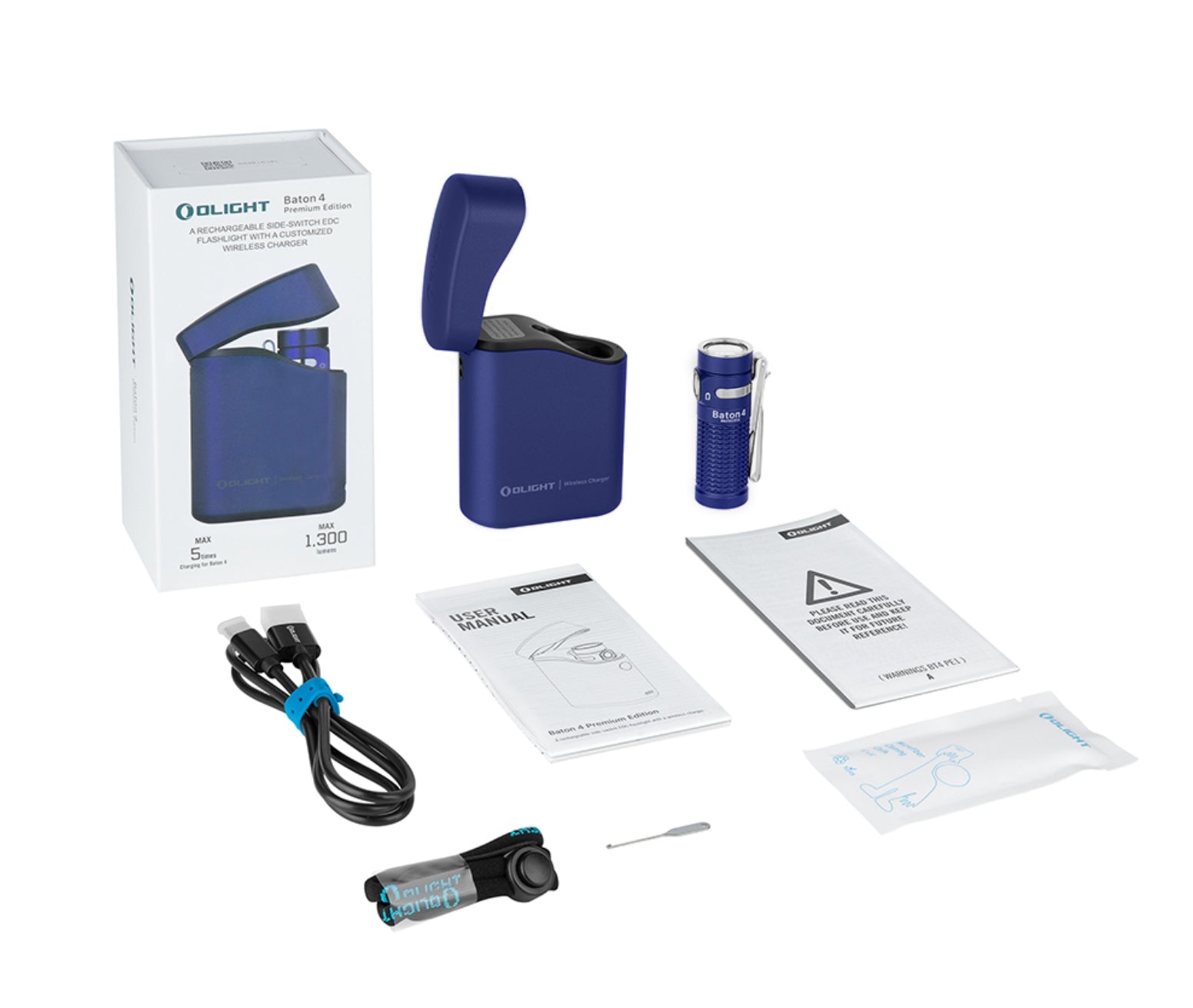 OLIGHT Baton 4 Premium  (Regal Blue)