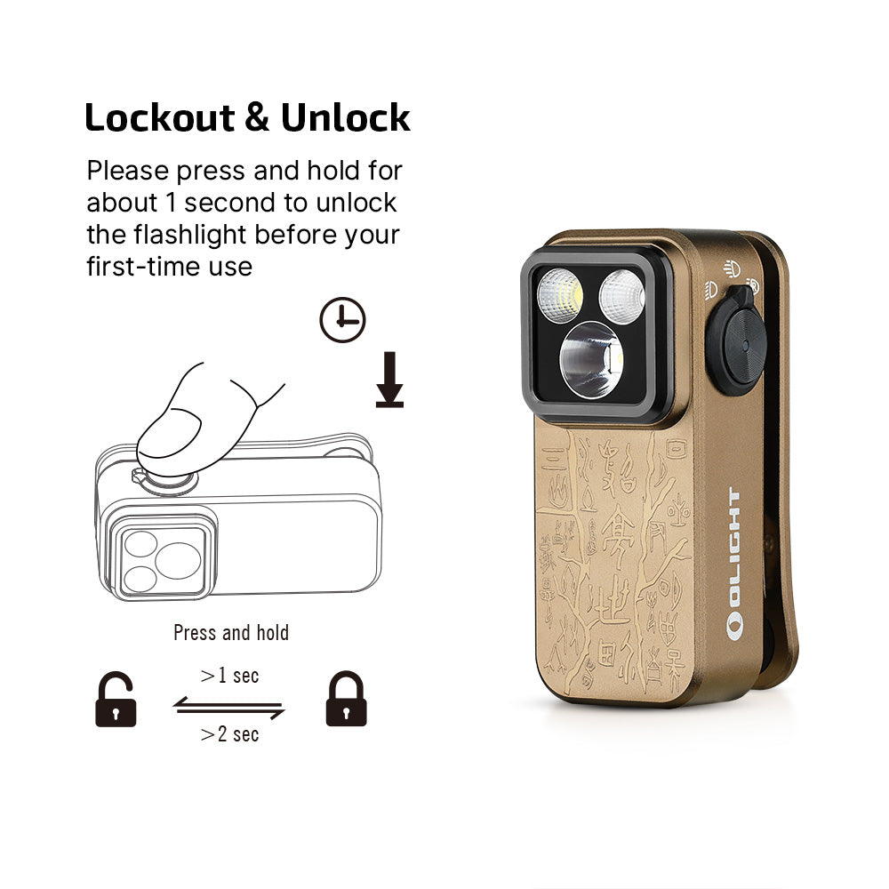 OLIGHT Oclip Pro EDC (Ancient Script)