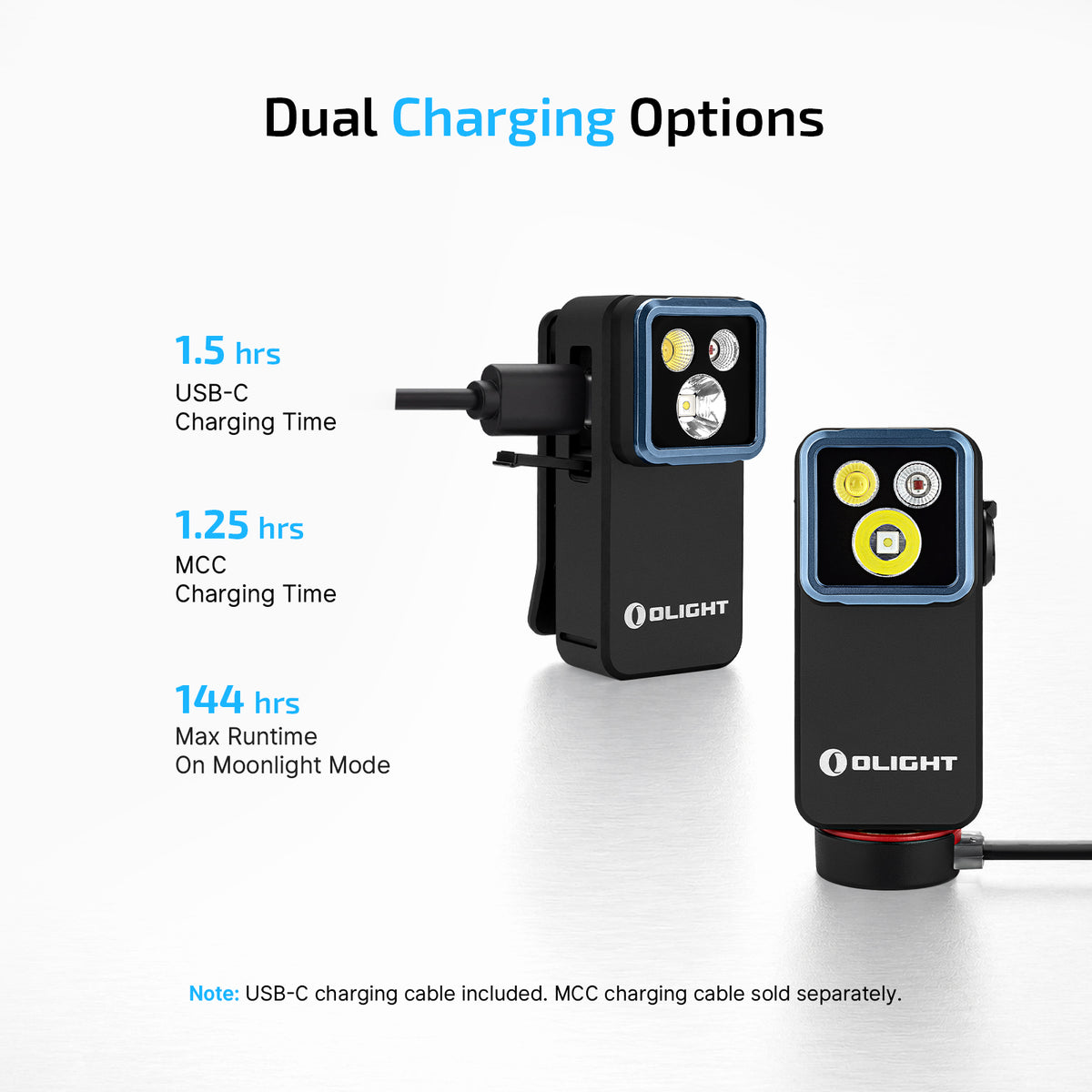 OLIGHT Oclip 2 Pro Rechargeable +Charging Dock (Black)