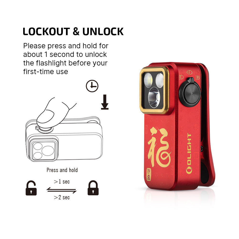 OLIGHT Oclip Pro EDC (Fortune Snake Special Edition)