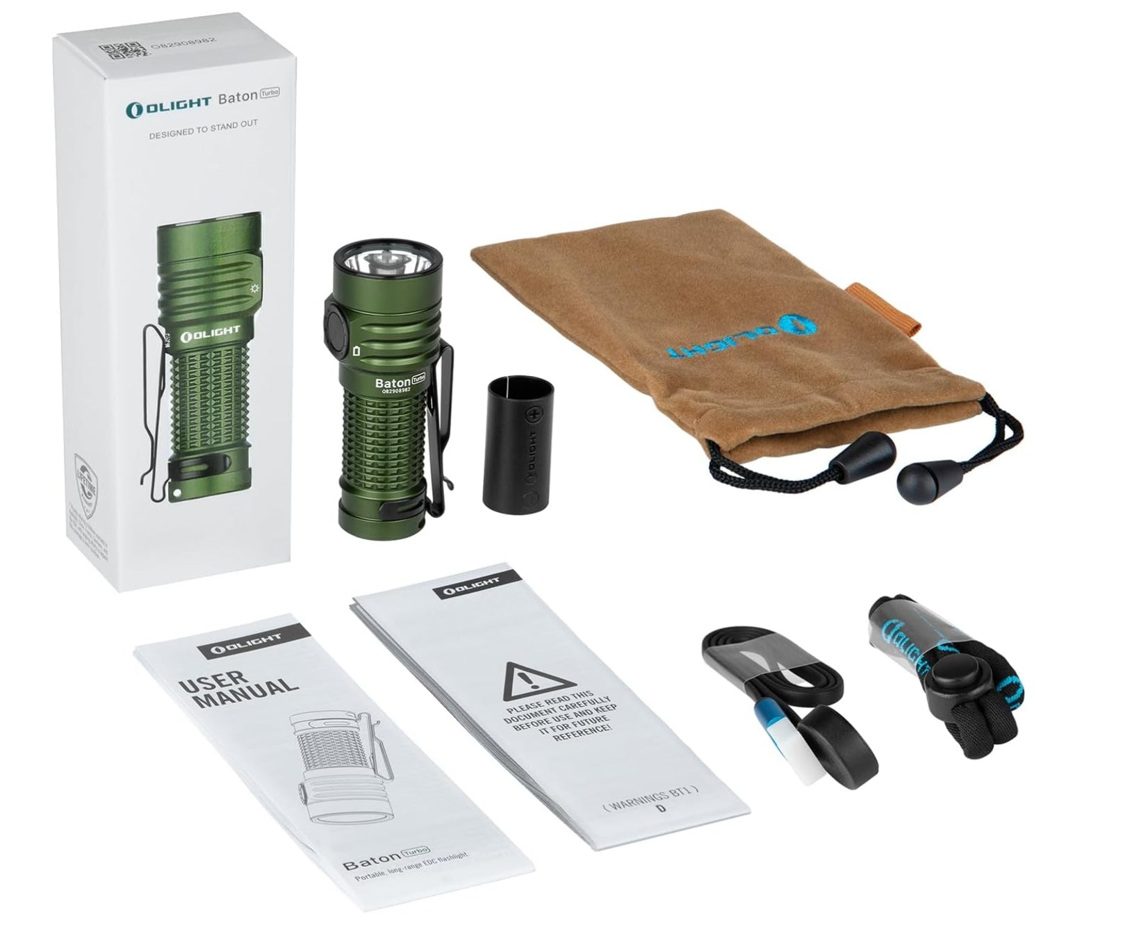 OLIGHT Baton Turbo EDC (OD Green)