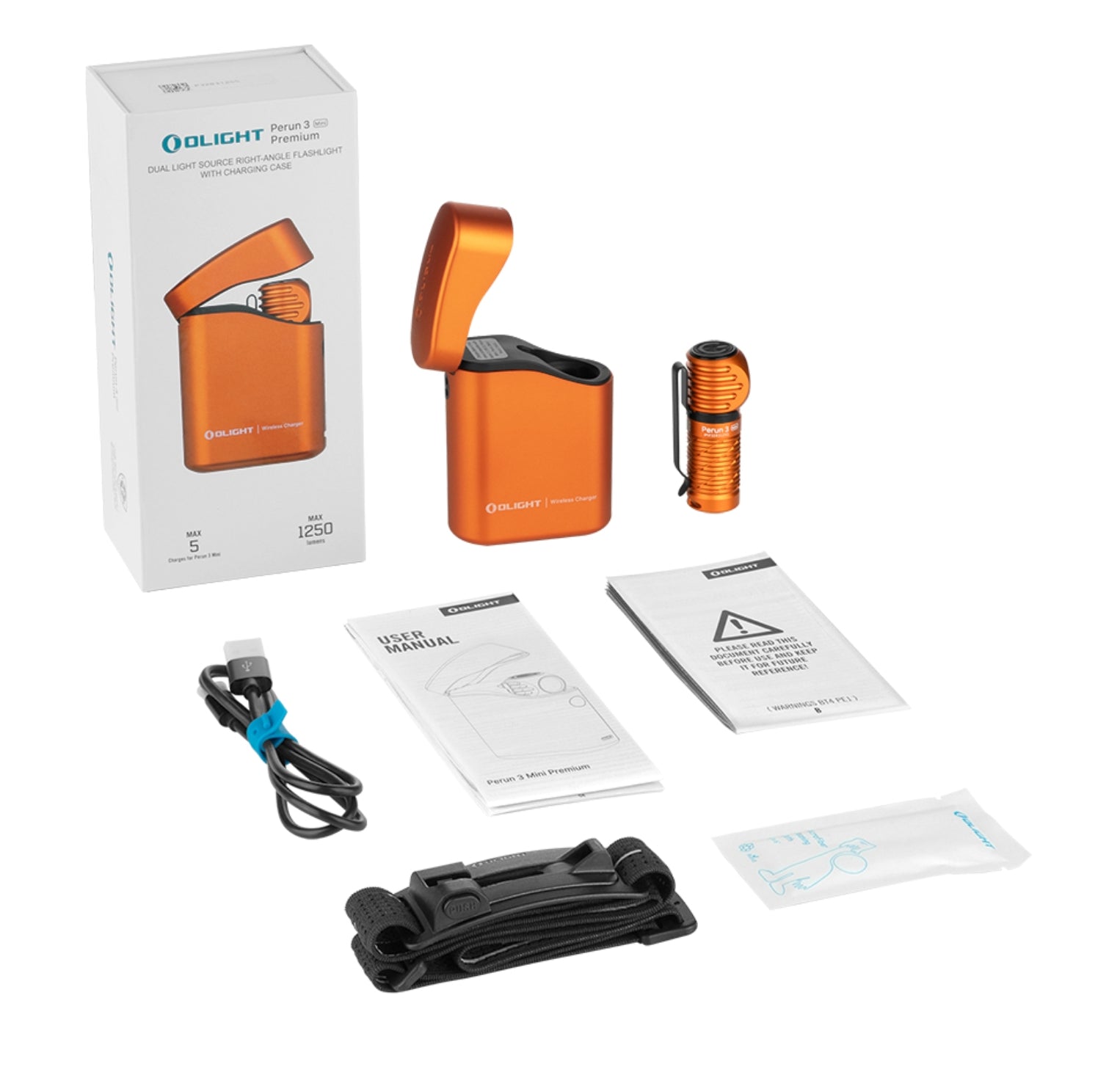 OLIGHT Perun 3 Mini Premium Headlamp (Orange)