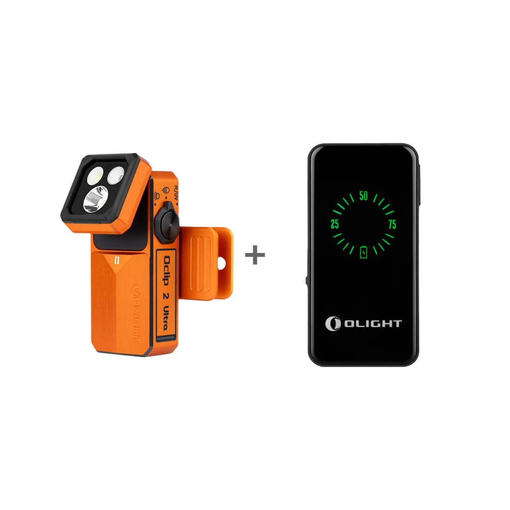 OLIGHT Oclip 2 Ultra & Premium Clip Flashlight (Amber Orange)